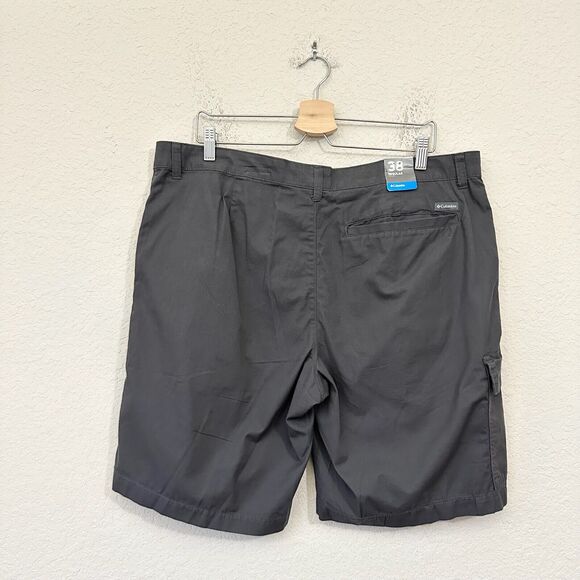 COLUMBIA Red Bluff Cargo Shorts Gray Omni-Shade Cotton Outdoor NWT - Picture 2 of 11